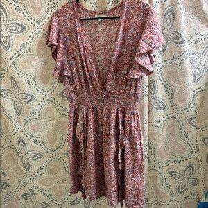 Japna Pink Floral Mini Dress